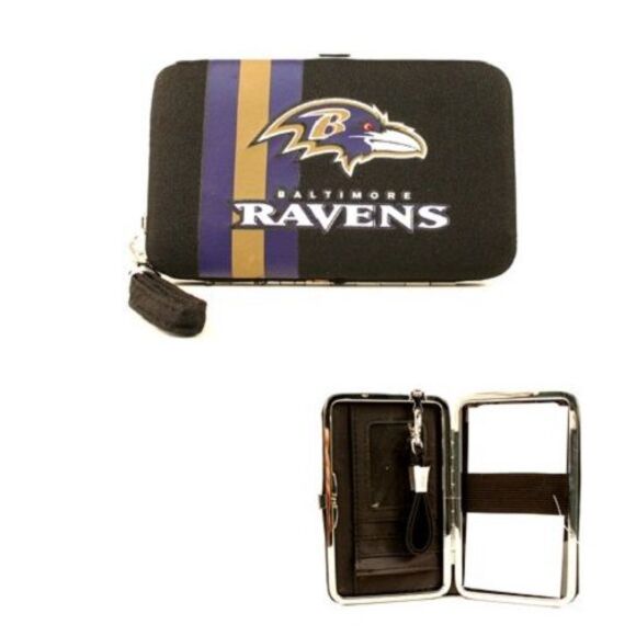 Baltimore Ravens NFL Little Earth Shell Wristlet - Picture 1 of 3
